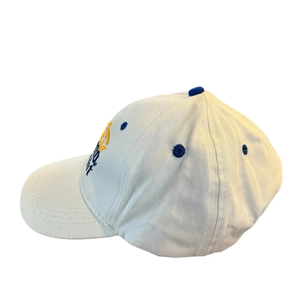 Corona Light Hat Cap Adult White Hook & Loop Cotton La Vida Mas Fina Beer Logo